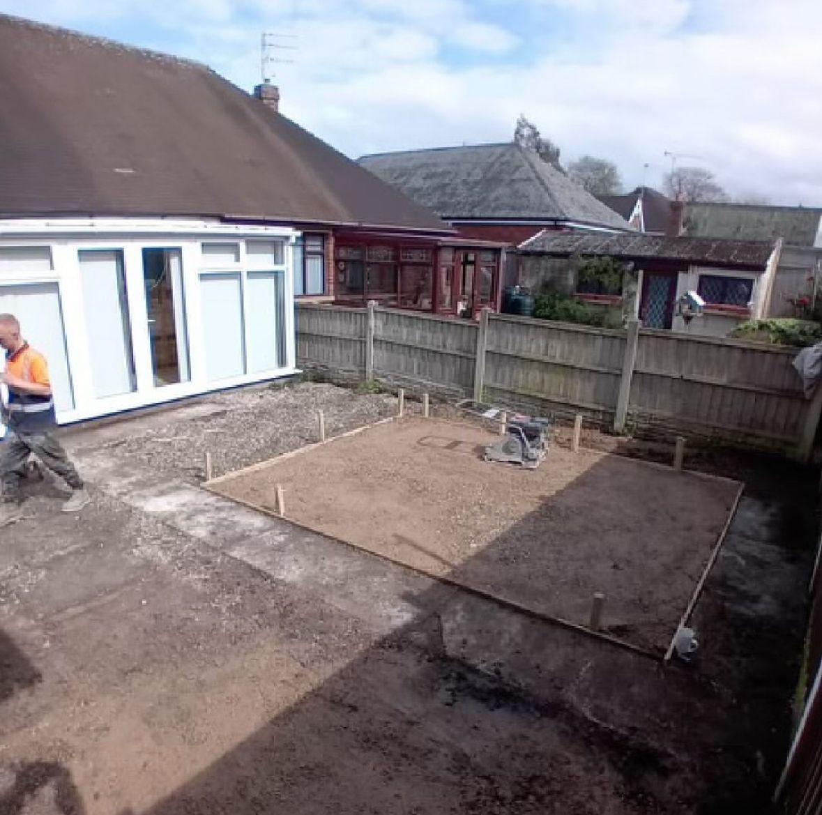 Block paving